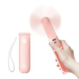Ventilador JisuLife Life 8 Portátil 4500mAh Linterna PowerBank 3 Velocidades Rosa