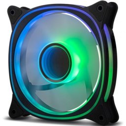 Refrigeración Aire NOX ARGB 5V 120mm Hummer V-FAN Esquinas Antivibración 30.7CFM LED Espejo Infinito