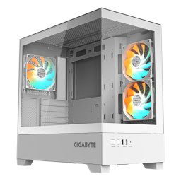 Caja PC Gigabyte C201 PANORAMIC ICE Blanca RGB Midi Tower vidrio templado ATX