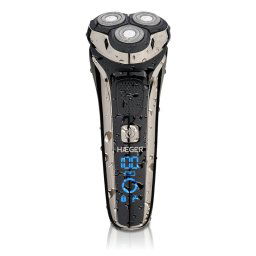 Afeitadora Haeger G-Man Ultra LED 3 Cabezales 90min Batería Litio Recortadora Waterproof