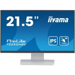 Monitor iiyama 21.5″ 1080p IPS Multi-Touch 10 Puntos IP54 HDMI DisplayPort Blanco