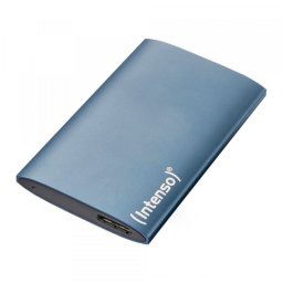 Disco Duro Intenso 1TB SSD 1.8" 0.5Gbit/s USB 3.2 Gen1 Azul Aluminio + Pantalla