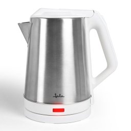 Hervidor Jata 2L Acero Inoxidable Blanco 1500W Base 360º Protección Sobrecalentamiento