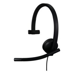 Auriculares Logitech con cable USB tipo A, cancelación de ruido y micrófono monoaural