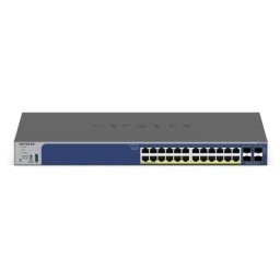 Switch Netgear GS728TX 24x RJ-45 Gigabit + 2x RJ-45 10G + 2x SFP+ 10G Apilable L2/L3 Rack