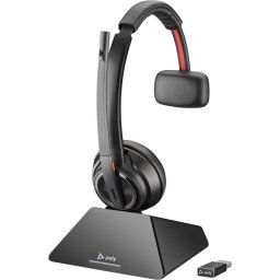 Auriculares Poly inalámbricos DECT/Bluetooth con cancelación de ruido y micrófono profesional