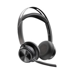 Auriculares Poly inalámbricos Bluetooth 5.1 con ANC, micrófono boom y base de carga