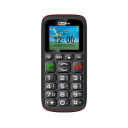 Teléfono Maxcom MM428 Dual SIM 2G Pantalla 1,8″ microSD Linterna Negro/Rojo