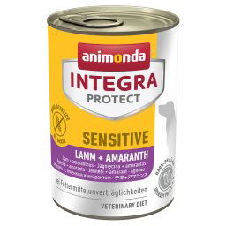 animonda Integra Protect Sensitive en lata para perros - 12 x 400 g - Cordero y amaranto