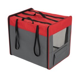 Caseta plegable First Class Basic roja - L: 53,5 x 79 x 66 cm (An x P x Al) - rojo y gris