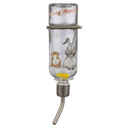 Bebedero de vidrio Trixie Honey & Hopper para roedores - 250 ml