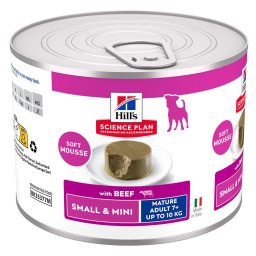 Hill's Science Plan Mature Small & Mini Mousse - Vacuno (12 x 200 g)