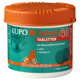 LUPO Gelenk 40 condroprotector en tabletas para perros - Pack % - 2 x 400 g (aprox. 400 comprimidos)