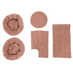 Recambios Natural Paradise - Set de cojines Magnolia XL Plus: Rosa oscuro, pana