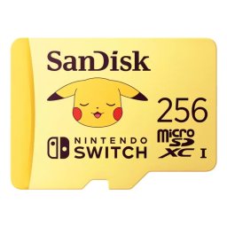 Tarjeta MicroSDXC SanDisk SDSQXAO-256G-GN6ZK 256GB 100MB/s U3 V30 Amarillo