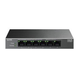 Switch TP-Link 6 puertos Fast Ethernet 4 PoE 47,76W sin ventilador QoS montaje pared