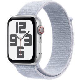Apple Watch SE GPS + Cellular 44mm Caja de Aluminio Plata con Correa Loop Deportiva Azul Nube