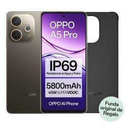 OPPO A5 Pro 4G Smartphone con IA 6.67" 90Hz 8GB/256GB 50MP IP69 5800mAh 45W Funda Incluida Marrón