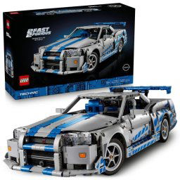 Set LEGO Technic Nissan Skyline GT-R R34 1410 piezas función derrape Fast & Furious