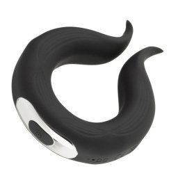 HUGBOX Anillo Vibrador y Estimulador de Clítoris con 10 programas Negro