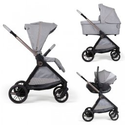 Carrito Trio Bellagio 2 con capazo Flexi y First-Seat Recline Lunar Rock
