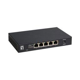Switch LevelOne GEU-0525 5 Puertos 2.5G Ethernet Full Duplex Sin Ventilador Pared
