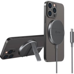 XLAYER 219372 - Cargador magnético, aluminio, gris espacial, 15 W, iPhone 12