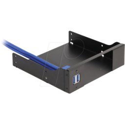 DELOCK 18006 - Marco de montaje slim bay a 5,25, 2x usb 3.0