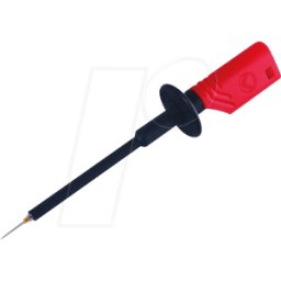 HIRSCHMANN TEST & MEASUREMENT PRUEF 1610 FT RT - Sonda de prueba, 2 mm, 1000V-CAT II, roja, asegurada