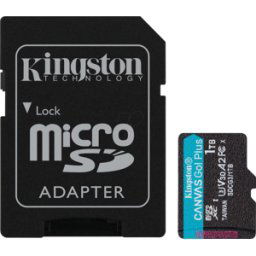 KINGSTON SDCG3/1TB - Tarjeta de memoria microSDXC, 1TB Canvas Go Plus + ADP