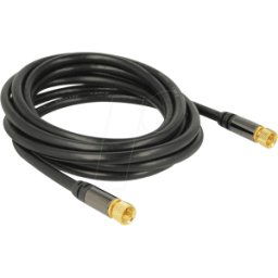 DELOCK 88920 - Cable de conexión, conector F, 3 m