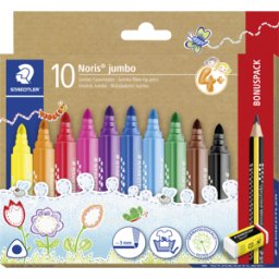 STAEDTLER 328BC1 - Pintor de fibra, 3 mm, 10 colores, caja