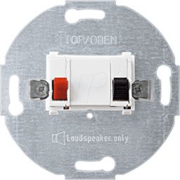 MERTEN EL SM 466919 - Sistema M, conector de altavoz, blanco polar, brillante