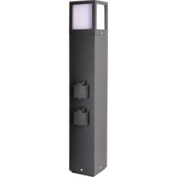 DEKO-LIGHT DEKO 733064 - Luminaria de bolardo Facado 650, 1x máx. 20 W, E27, antra