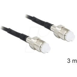 DELOCK 88594 - Cable de antena RF, conector hembra FME > conector hembra FME, 3
