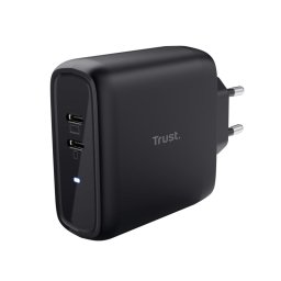 Cargador USB-C Trust Maxo 65 W Doble Puerto Carga Rápida Universal PPS Negra