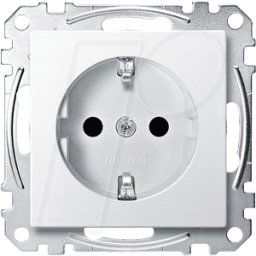 MERTEN EL SM 23000419 - Sistema M, toma de corriente, CEE 7/3 - tipo F, blanco polar, ac