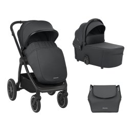 Carrito de bebé Kikkaboo 2 en 1 con capazo Naya Gris