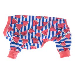 TIAKI Pet & Parent Pijama con outfit a juego, melón - Camiseta para perro talla M: aprox. 30 cm de largo de espalda