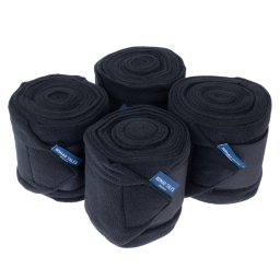 Vendas de vellón Nomad Tales, negras para caballos - Full (4 uds.)