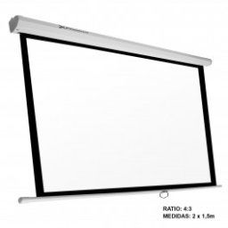 PANTALLA MANUAL VIDEOPROYECTOR PHOENIX 100" RATIO 4:3 2M X 1.5M - Inside-Pc