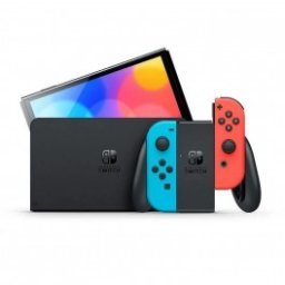 Consola Nintendo Switch OLED Azul - Rojo Neon - Base + 2 Mandos Joy-Con - Inside-Pc