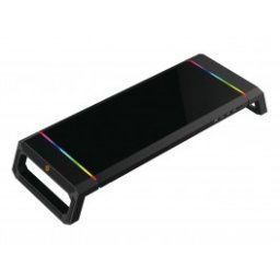 Soporte - Elevador Monitor Conceptronic Gaming RGB - hasta 10Kg - Hub USB - Inside-Pc