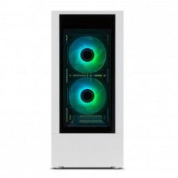 Caja PC Semitorre ATX NOX Hummer Nemesis ARGB Blanca - Inside-Pc