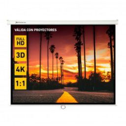 Pantalla de Proyeccion Manual 112" Phoenix 2m x 2m - Inside-Pc