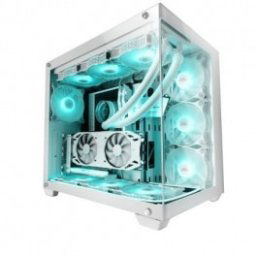 Caja PC Gaming - Torre E-ATX - Mars Gaming MCV4 - Blanca - Inside-Pc