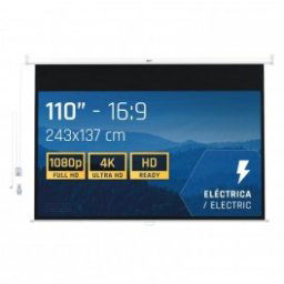 Pantalla de Proyeccion Electrica 16:9 110" 243X137cm IGGUAL PSIES243 - Inside-Pc