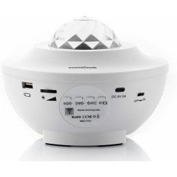 InnovaGoods Sedlay Altavoz con Proyector de Estrellas LED Blanco