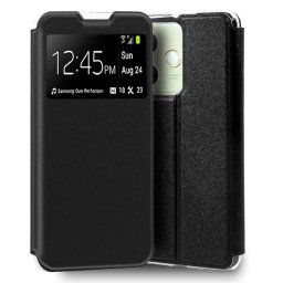 Funda COOL Flip Cover para Motorola Edge 50 Fusion Liso Negro