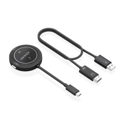 Transmisor inalámbrico AISENS ASWL-H2KC30M004-BK USB-C HDMI 1080P 30m 100W PD